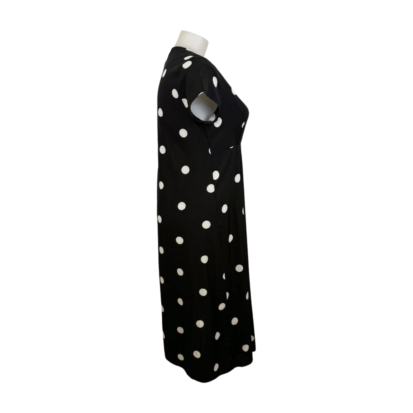 Zanzea Black White Polka Dot Dress Size 16