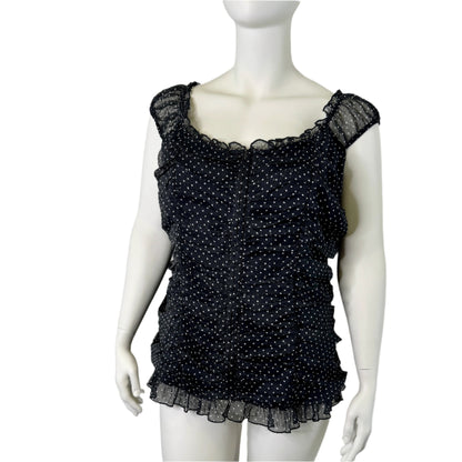 City Chic Polkadot Bustier Top - Size 22