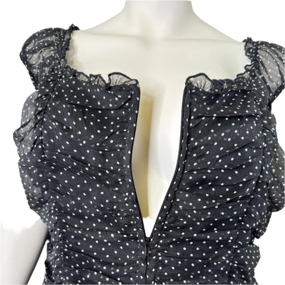 City Chic Polkadot Bustier Top - Size 22