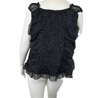 City Chic Polkadot Bustier Top - Size 22