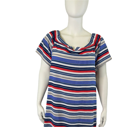 Crossroads Striped Shift Dress - Size 18