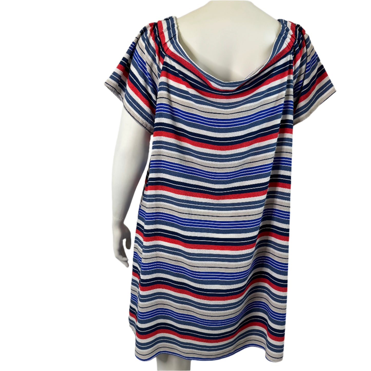Crossroads Striped Shift Dress - Size 18