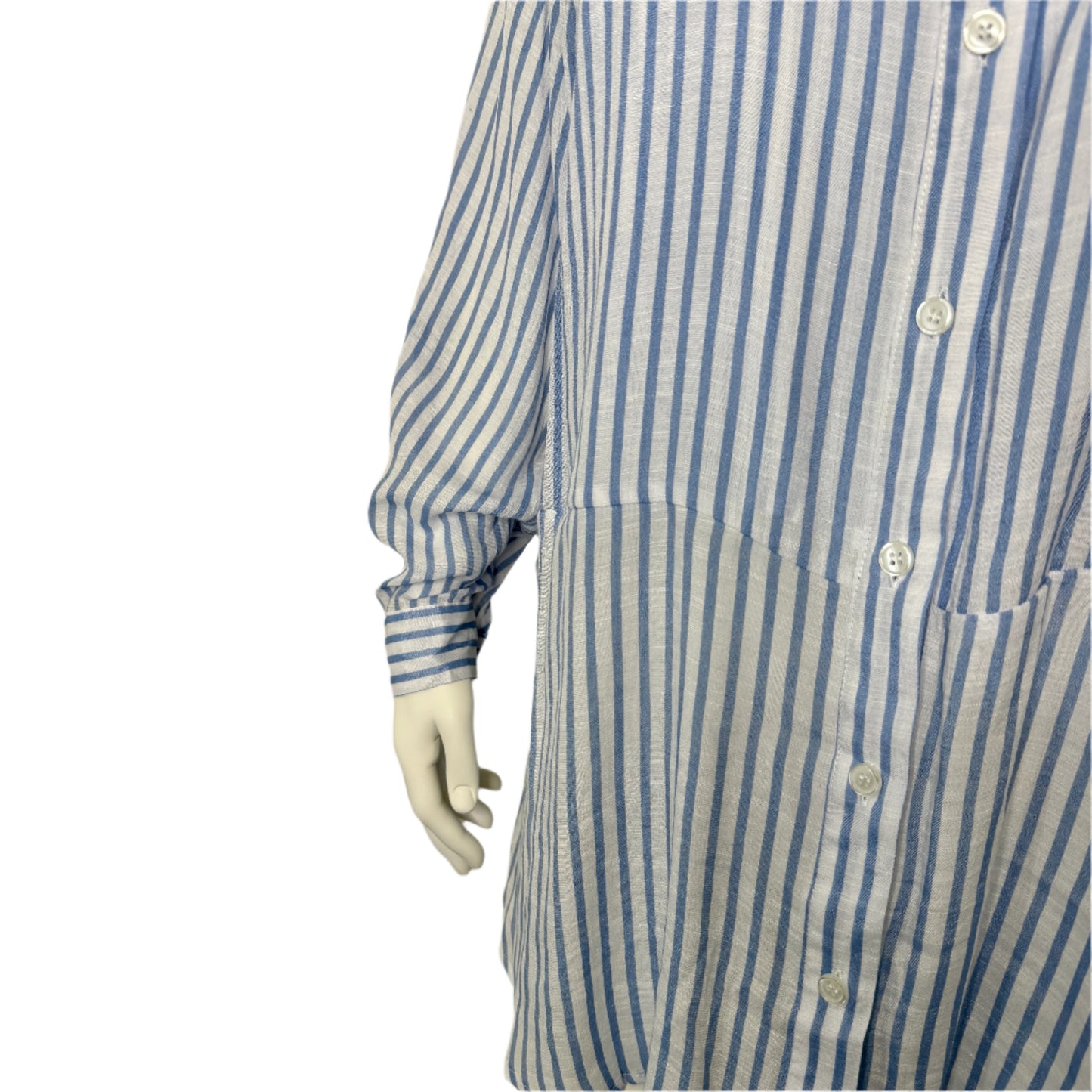 Autograph Striped Slub Double Layer Shirt - Size 24 Brand New