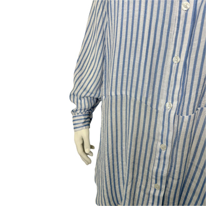 Autograph Striped Slub Double Layer Shirt - Size 24 Brand New