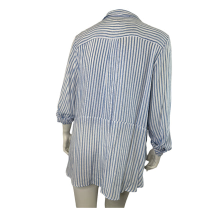 Autograph Striped Slub Double Layer Shirt - Size 24 Brand New