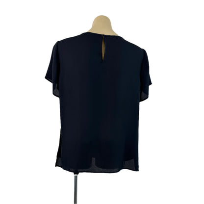 Jacqui E Geometric Print Short Sleeve Top -  Size 16