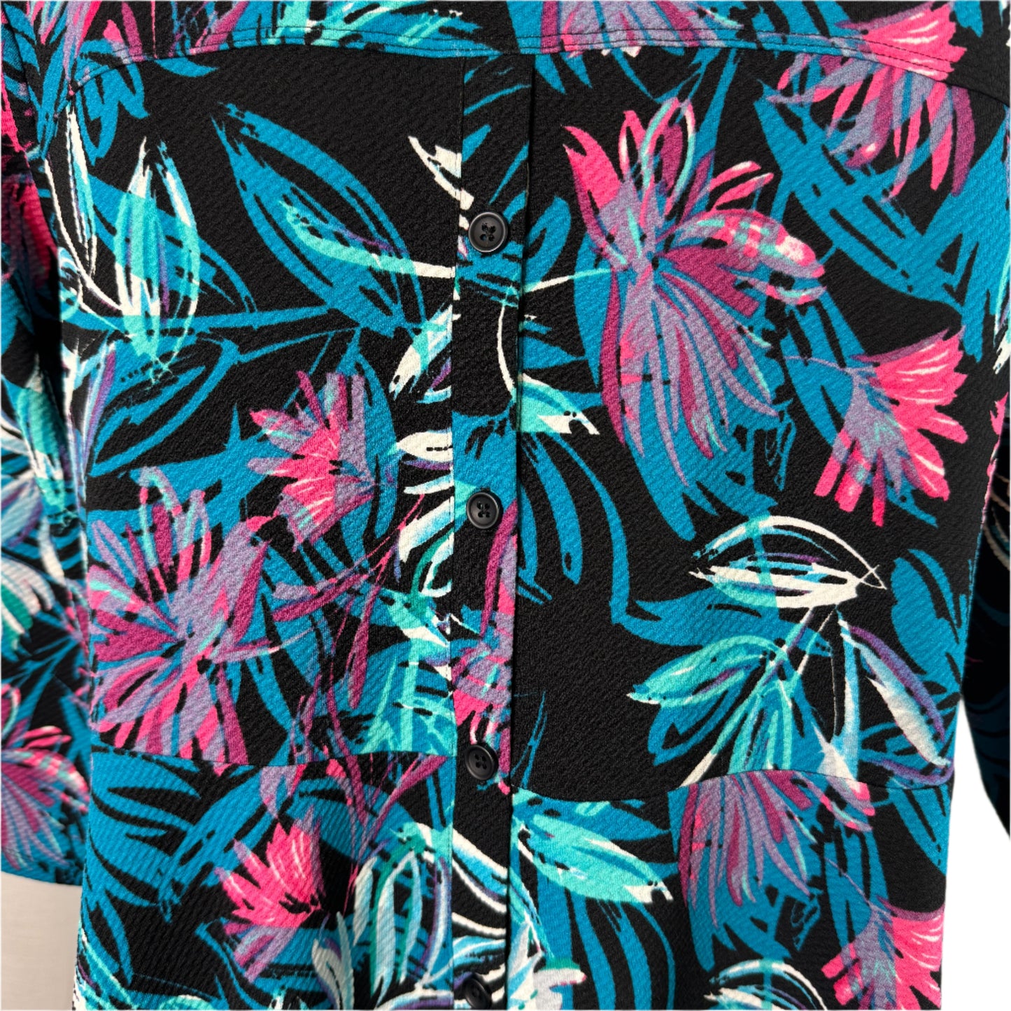 Taking Shape Floral Hi-Lo Stretch Top - Size 14