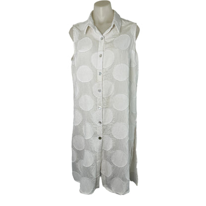 Taking Shape Sleeveless White Tank Dress - 14