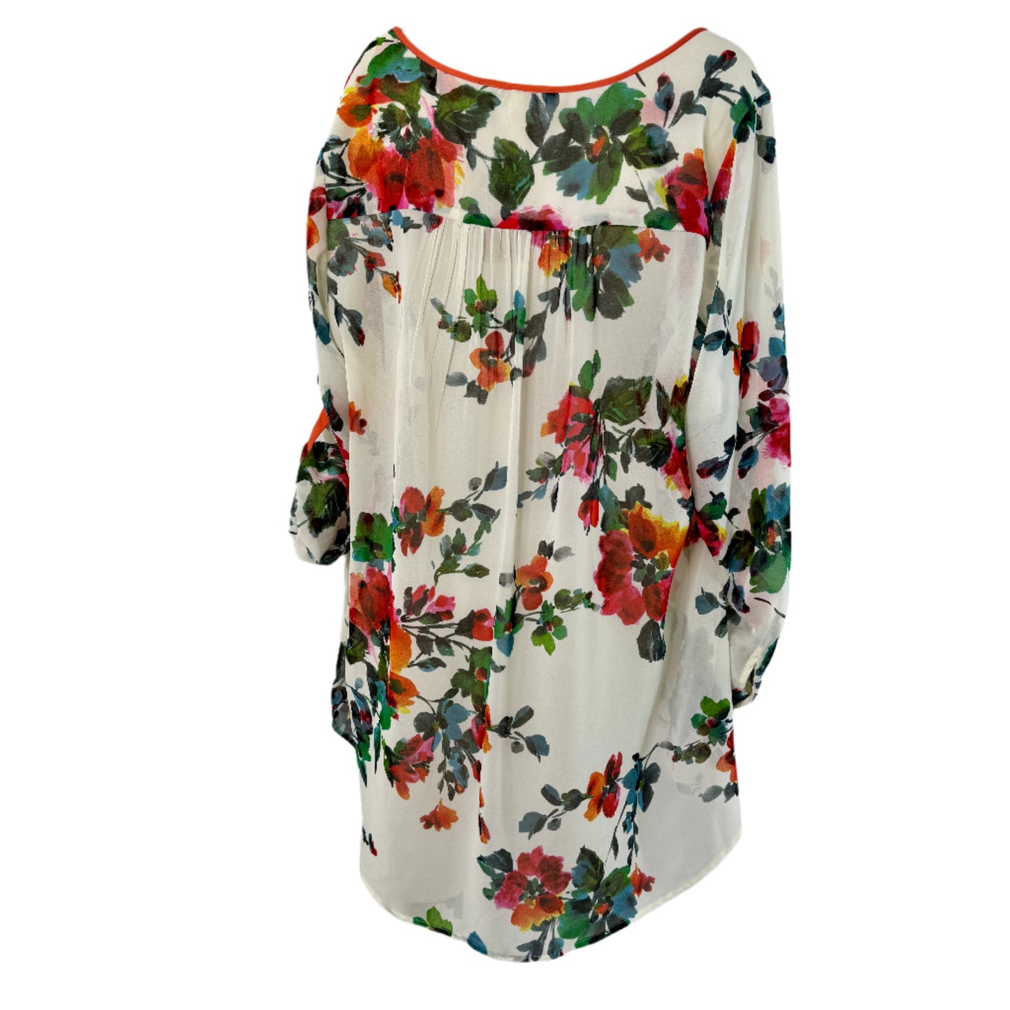 Daniel Rainn Sheer Floral Tunic - Size 18