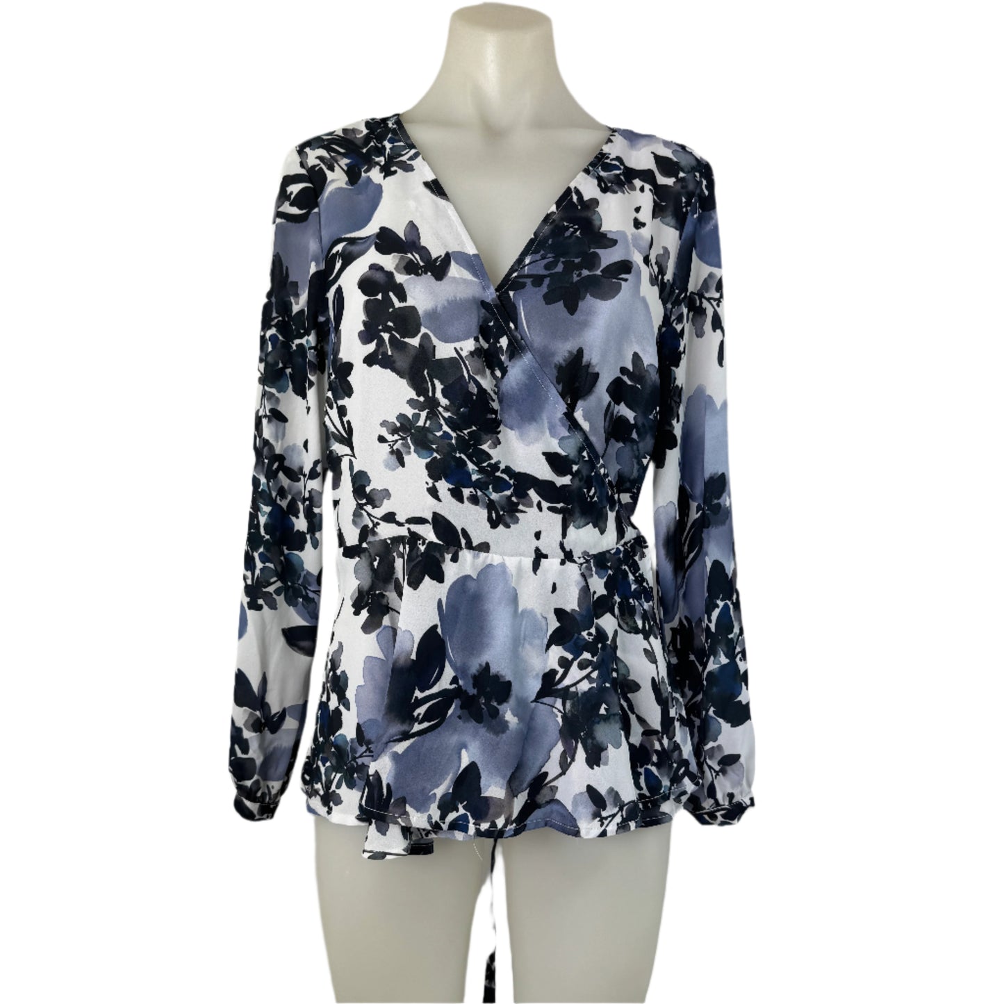 Katies Wrap Waist Tie Blouse - Size 14