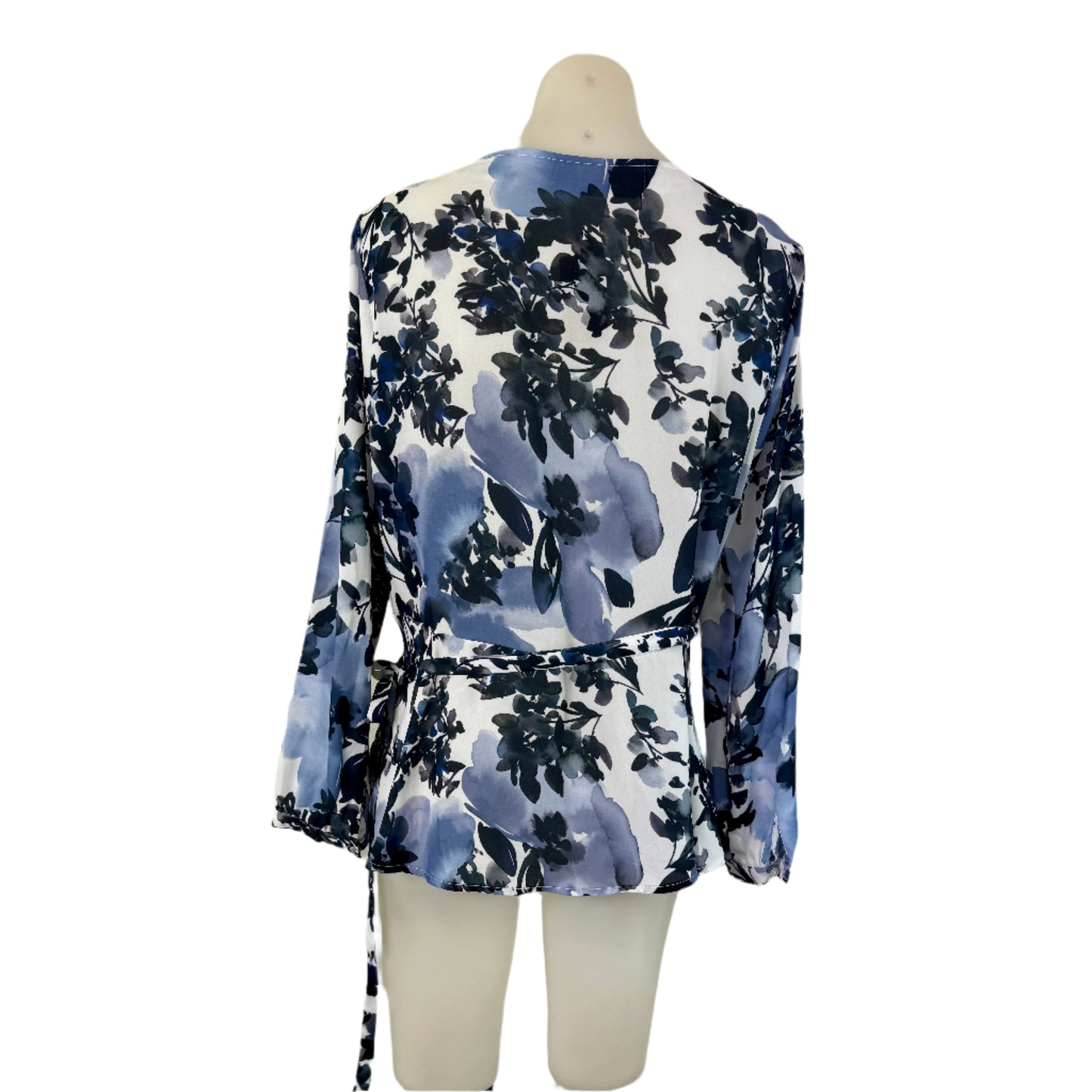 Katies Wrap Waist Tie Blouse - Size 14