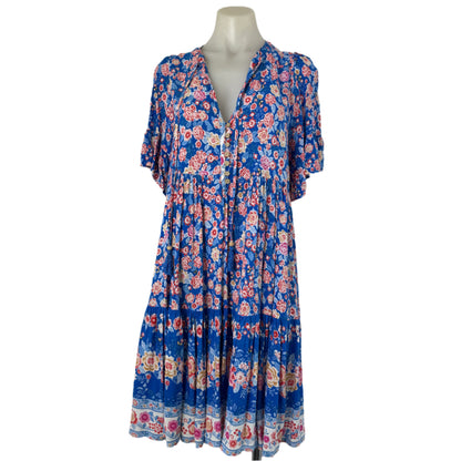 Holiday Floral Rayon Dress by Salty Bright - Size 14