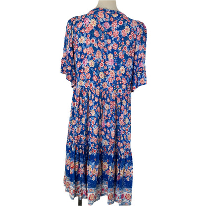 Holiday Floral Rayon Dress by Salty Bright - Size 14