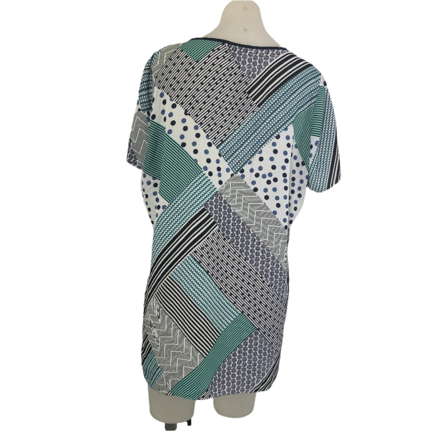 Maggi T Hi-Lo Contrast Print Overlay Top - Size 16