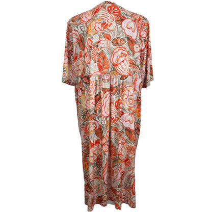 My Size Short Sleeve Printed Scoop Neck Dress Size 22