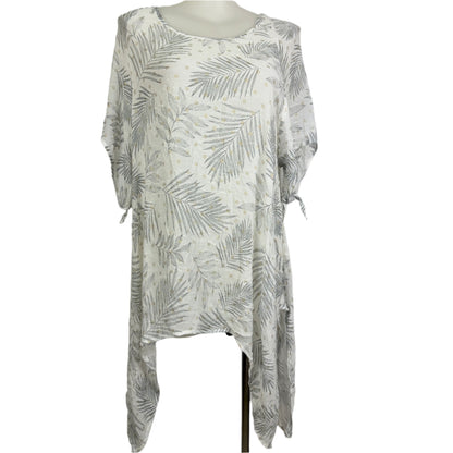 Queen of Everything Neutral Print Top Size 24