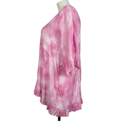Virtuelle Pink Tie-Dye Top Size 24