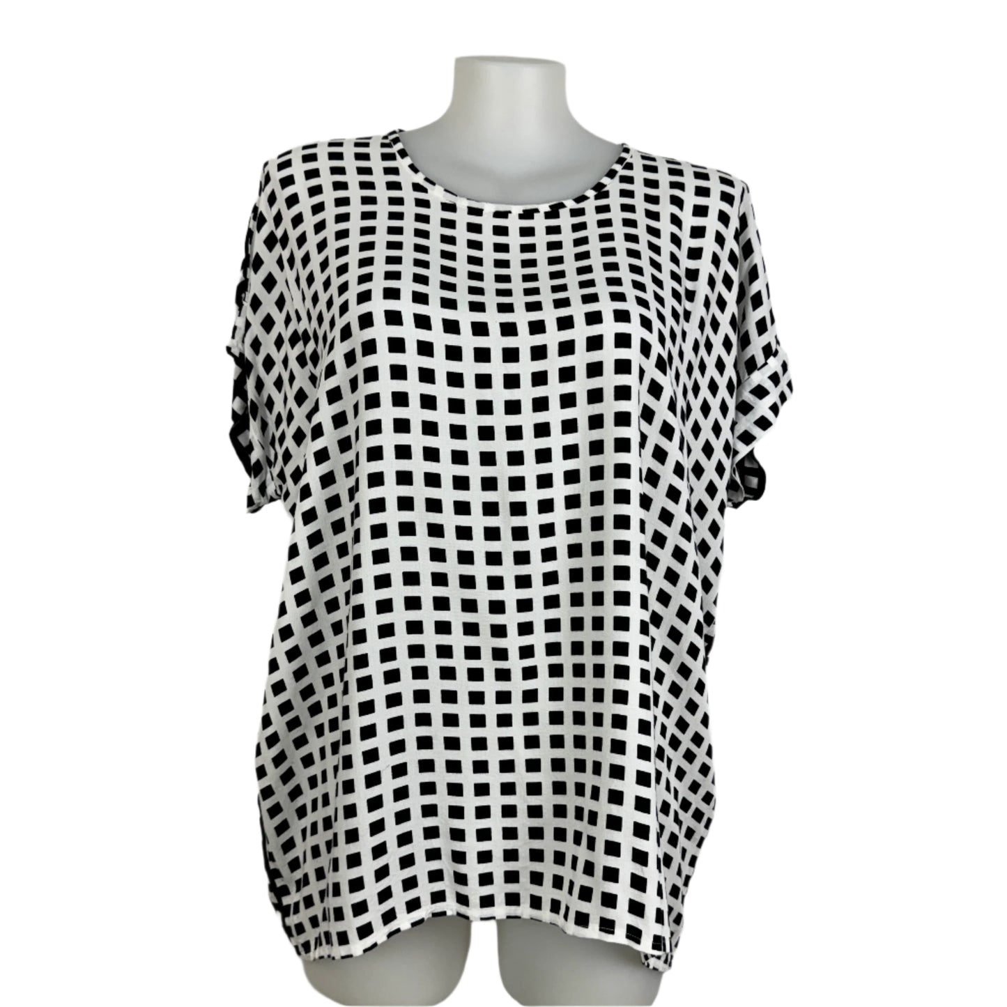 Namastai Inside-Out Block Print Top Size 18