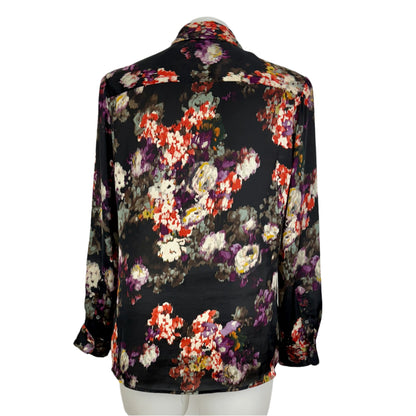 Sportscraft Satin Blurred Floral Blouse Size 18