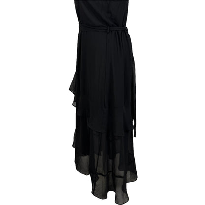 City Chic Black Tiered Maxi Dress Size 18