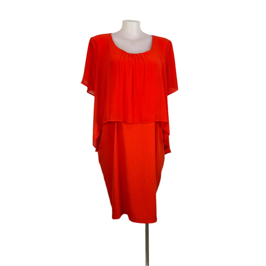 Emme Tangerine Dress and Draped Top Size 18