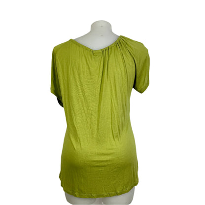Autograph Soft Lime Gathered Neck Top Size 18 Brand New