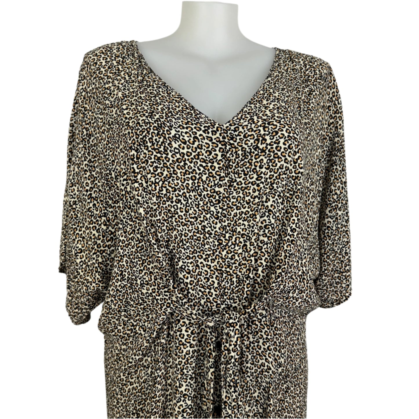 Autograph Animal Print Button-Through Dress Size 26