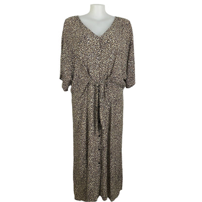 Autograph Animal Print Button-Through Dress Size 26