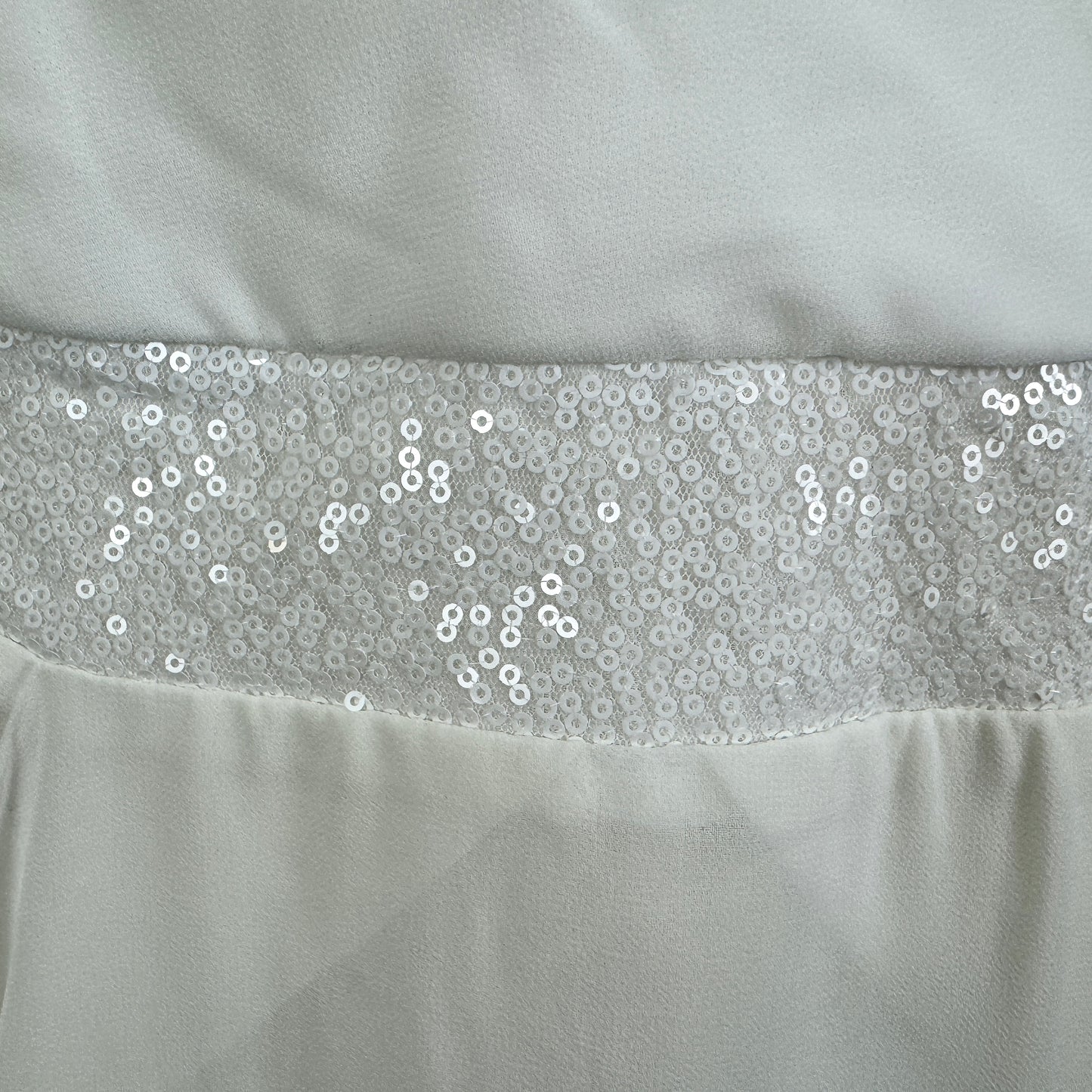 City Chic Ivory Cross-Over Draped Dress Size 18