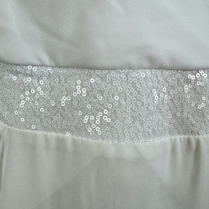 City Chic Ivory Cross-Over Draped Dress Size 18