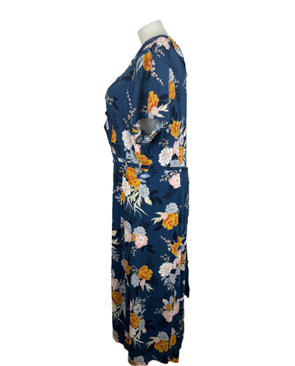 Serra Plus Floral Wrap Dress Size 24