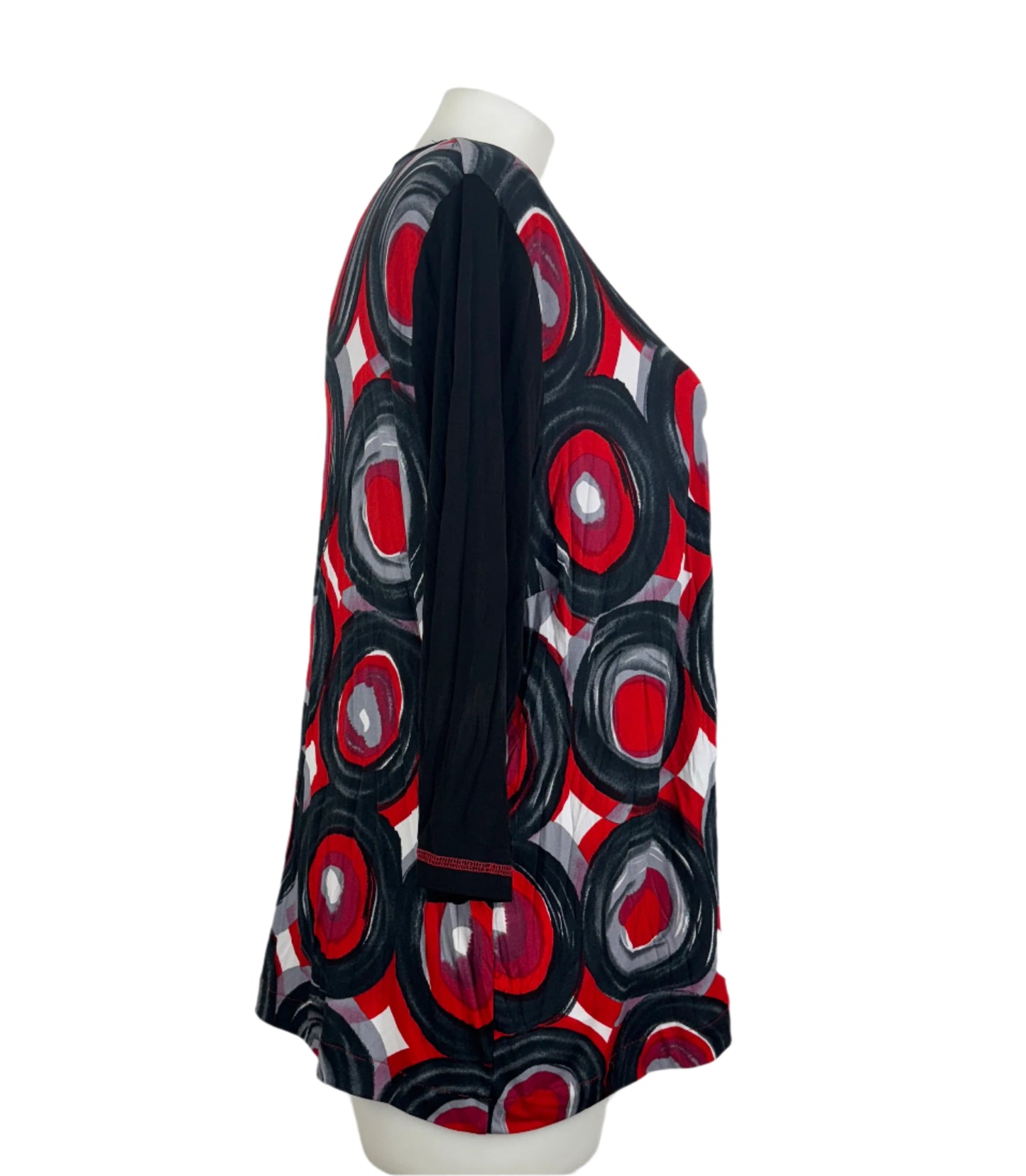 Taking Shape Crushed Contrast Print Top Size 22