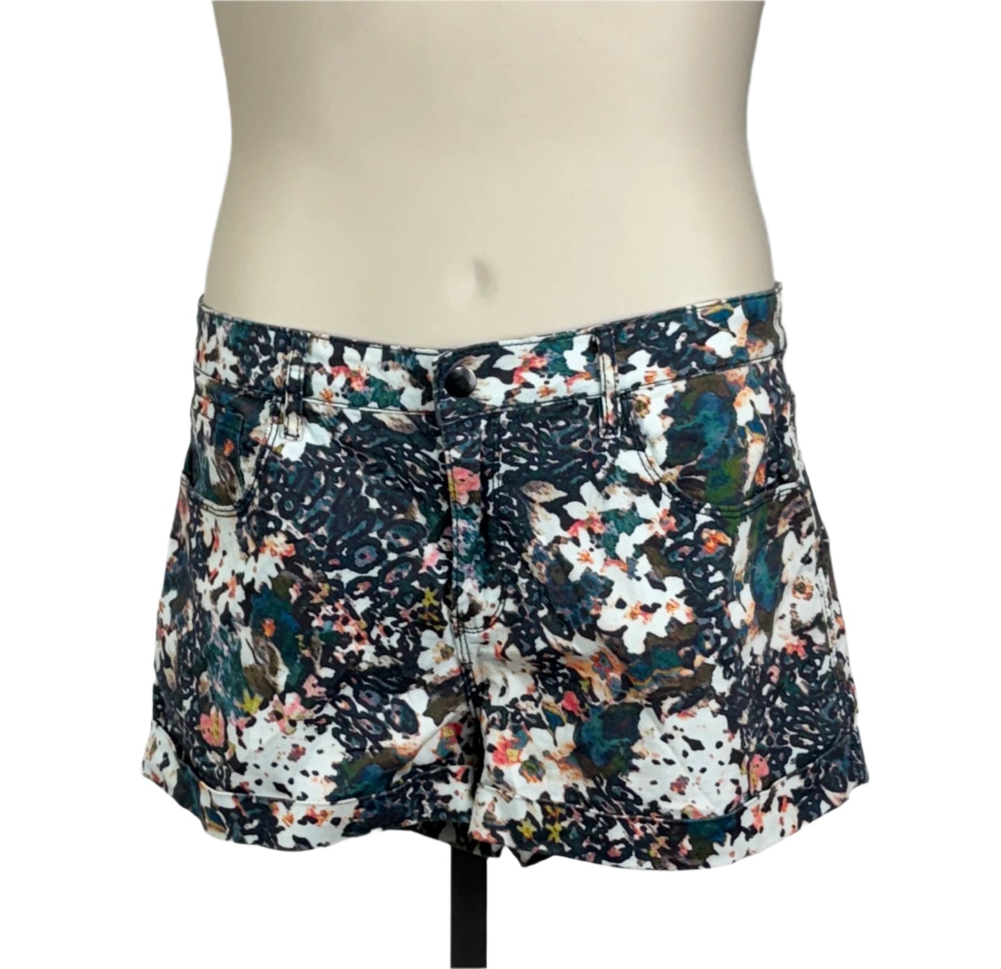 Jag Soft Blur Print Shorts Size 16