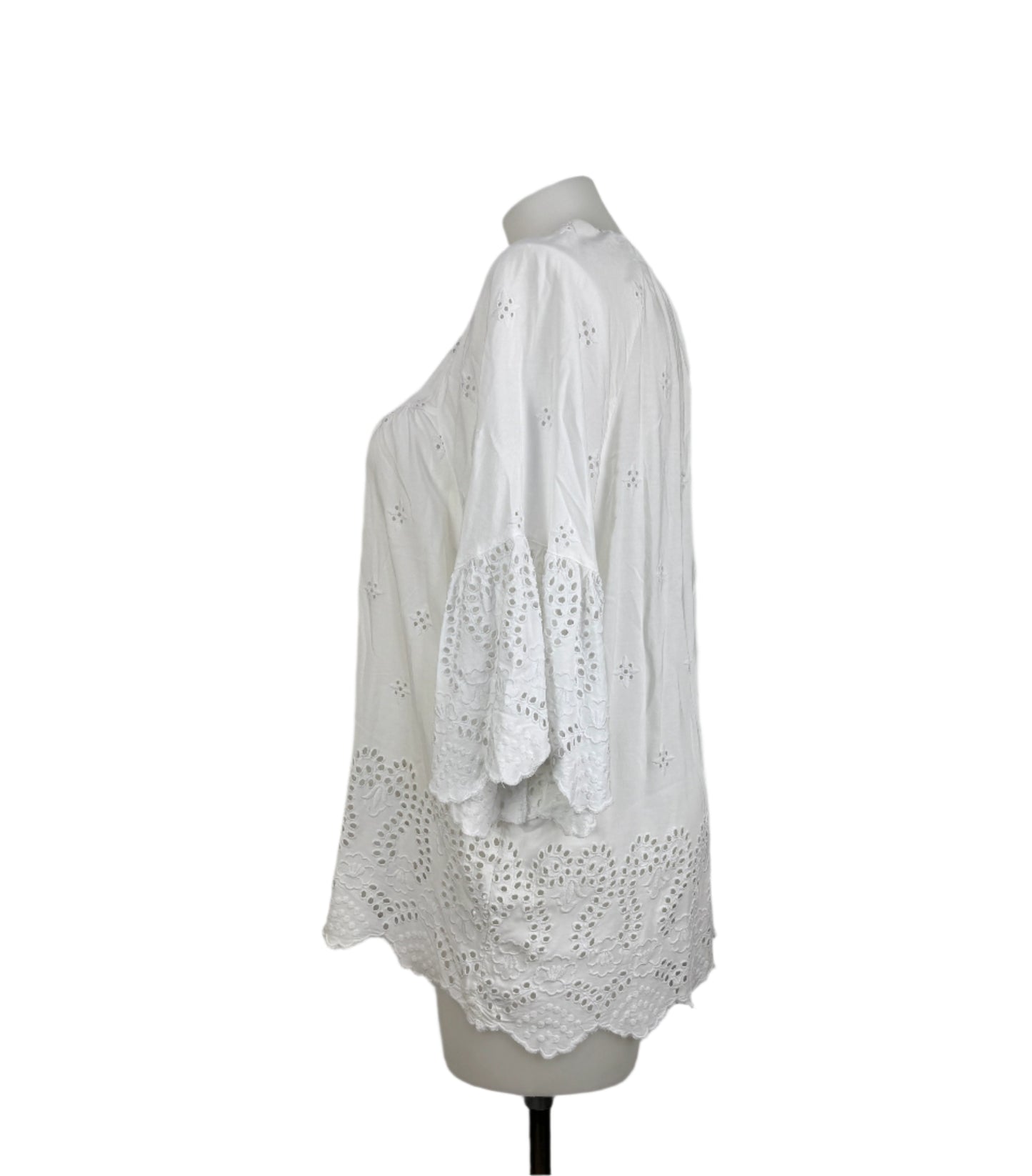 Virtuelle Viscose Broderie Anglaise Bohemian Top Size 18