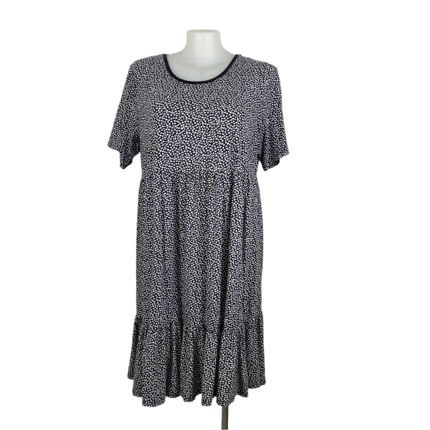 Virtuelle Love Heart Print Tier Dress Size 18