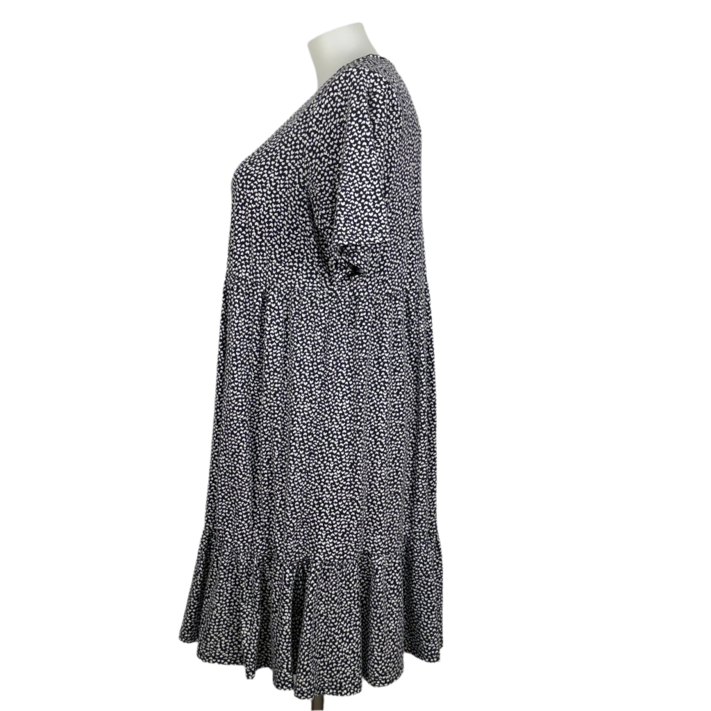 Virtuelle Love Heart Print Tier Dress Size 18