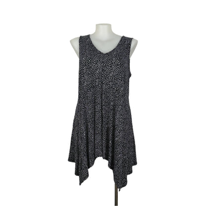 Autograph Black and White Print Stretch Tank Size 16