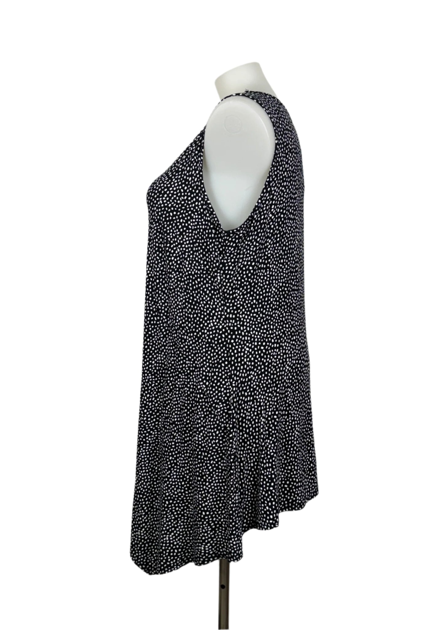 Autograph Black and White Print Stretch Tank Size 16