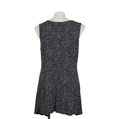 Autograph Black and White Print Stretch Tank Size 16