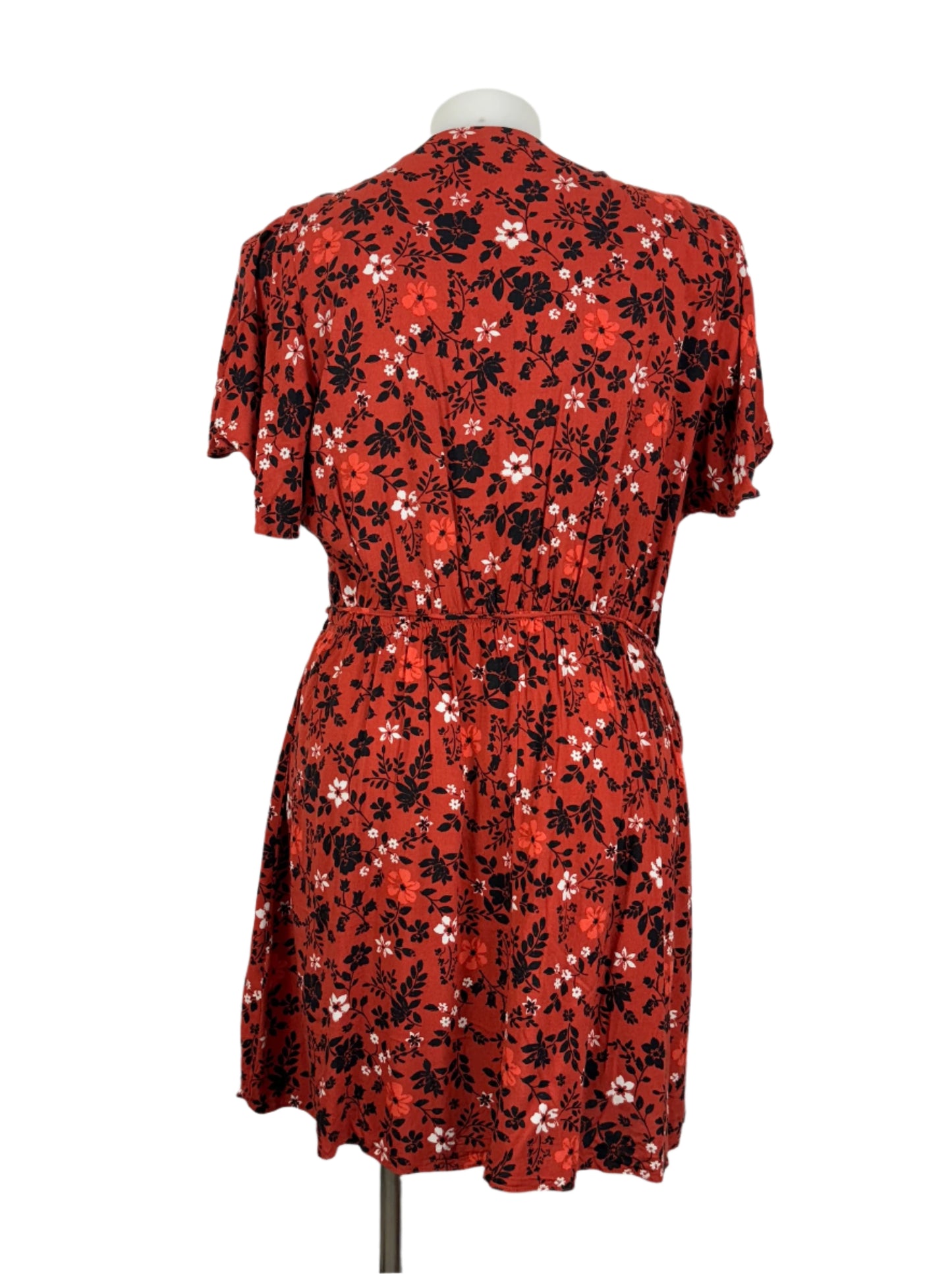 City Chic Short Sleeve Viscose Summer Dress Size 20