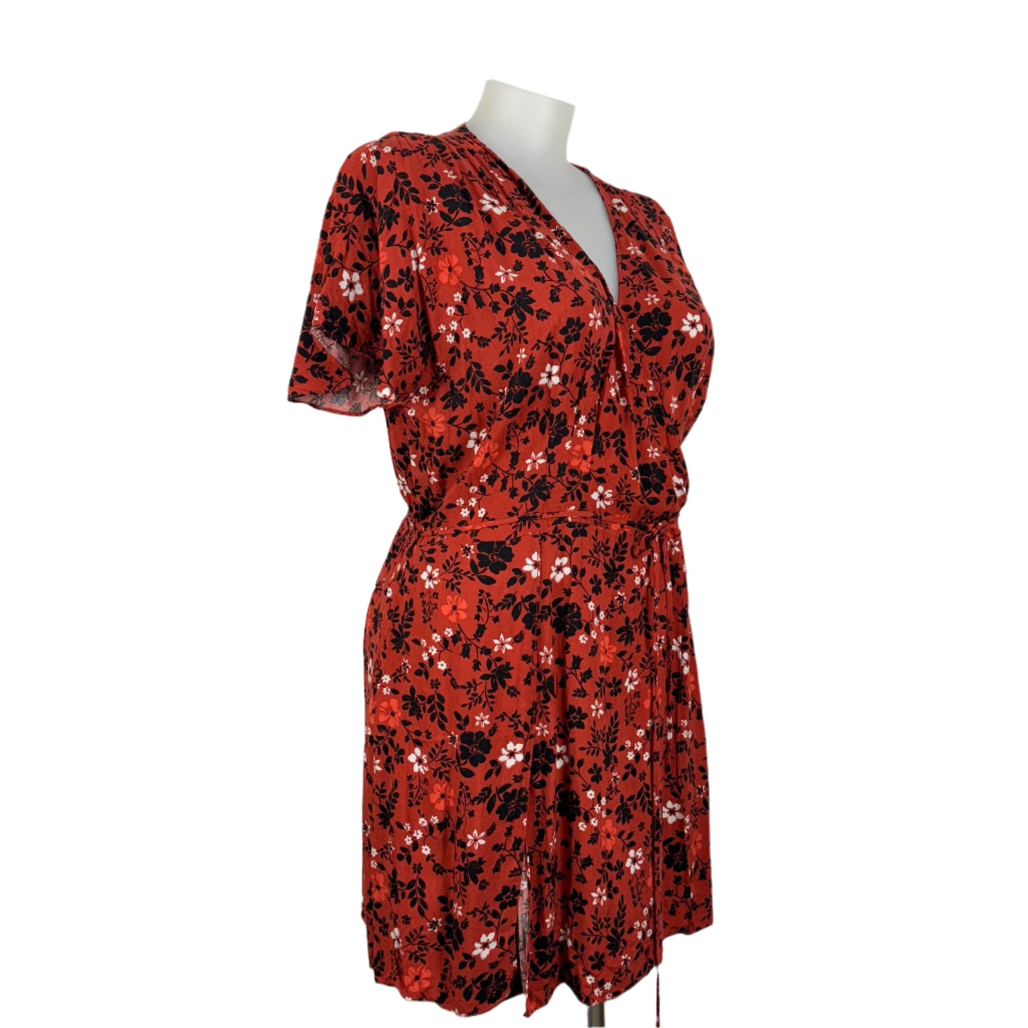 City Chic Short Sleeve Viscose Summer Dress Size 20