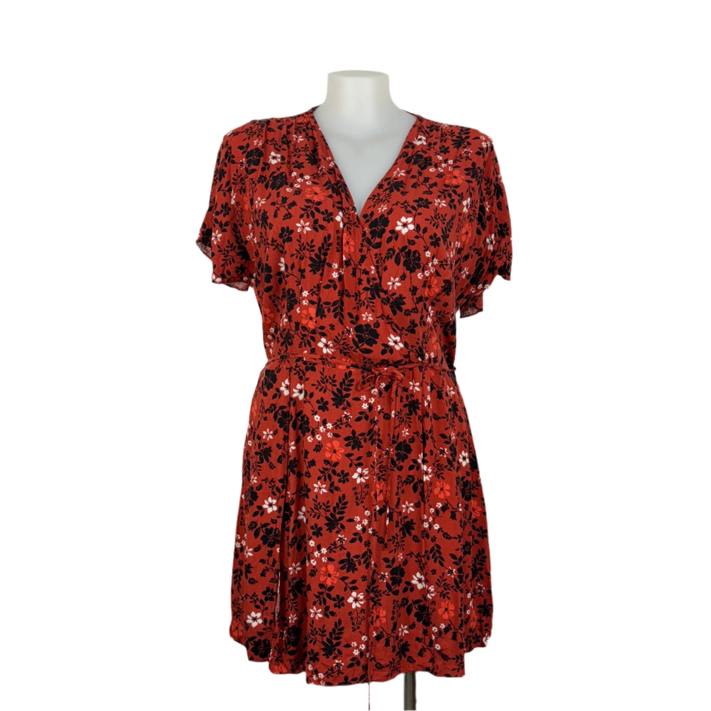 City Chic Short Sleeve Viscose Summer Dress Size 20