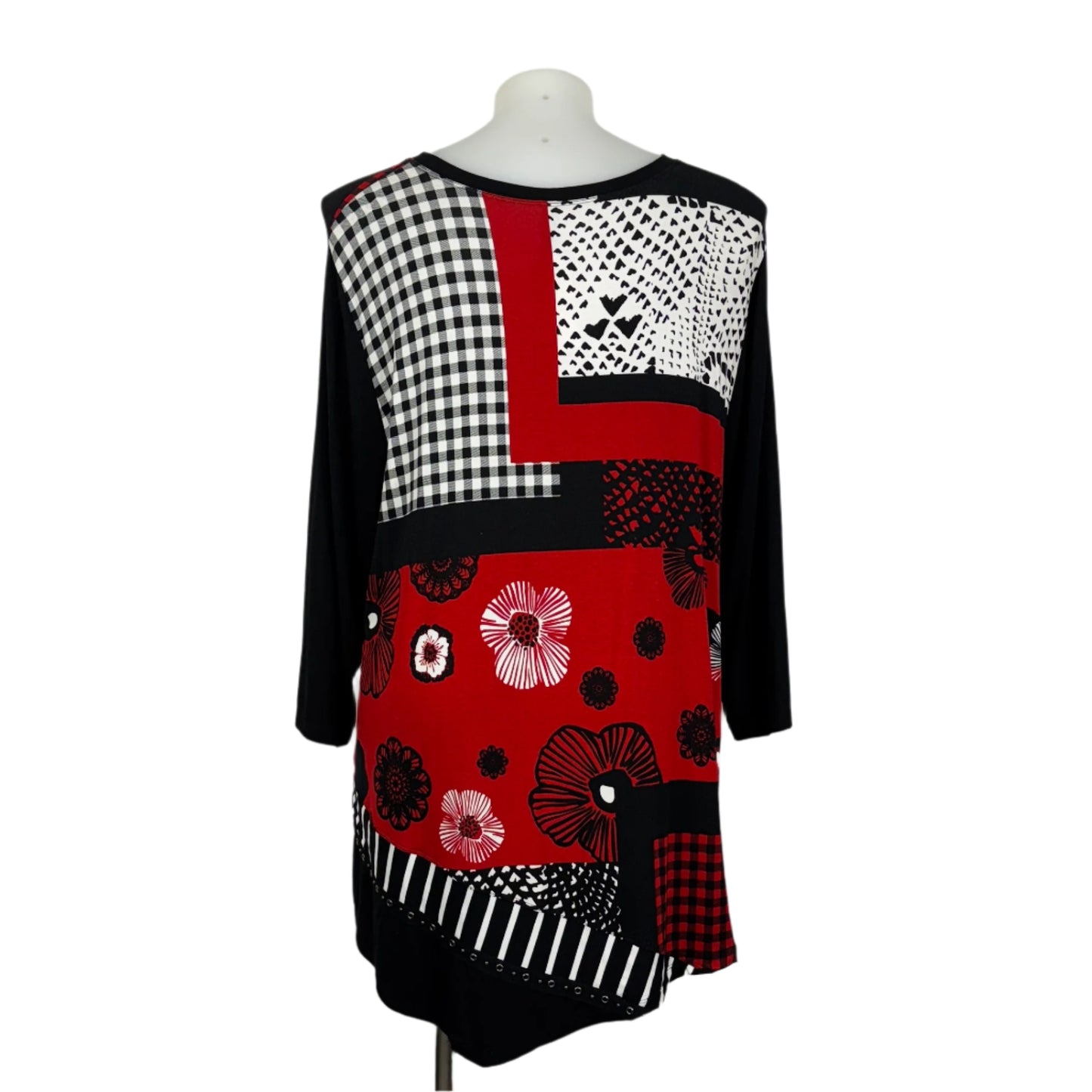 Taking Shape Contrast Print Tunic Size 24