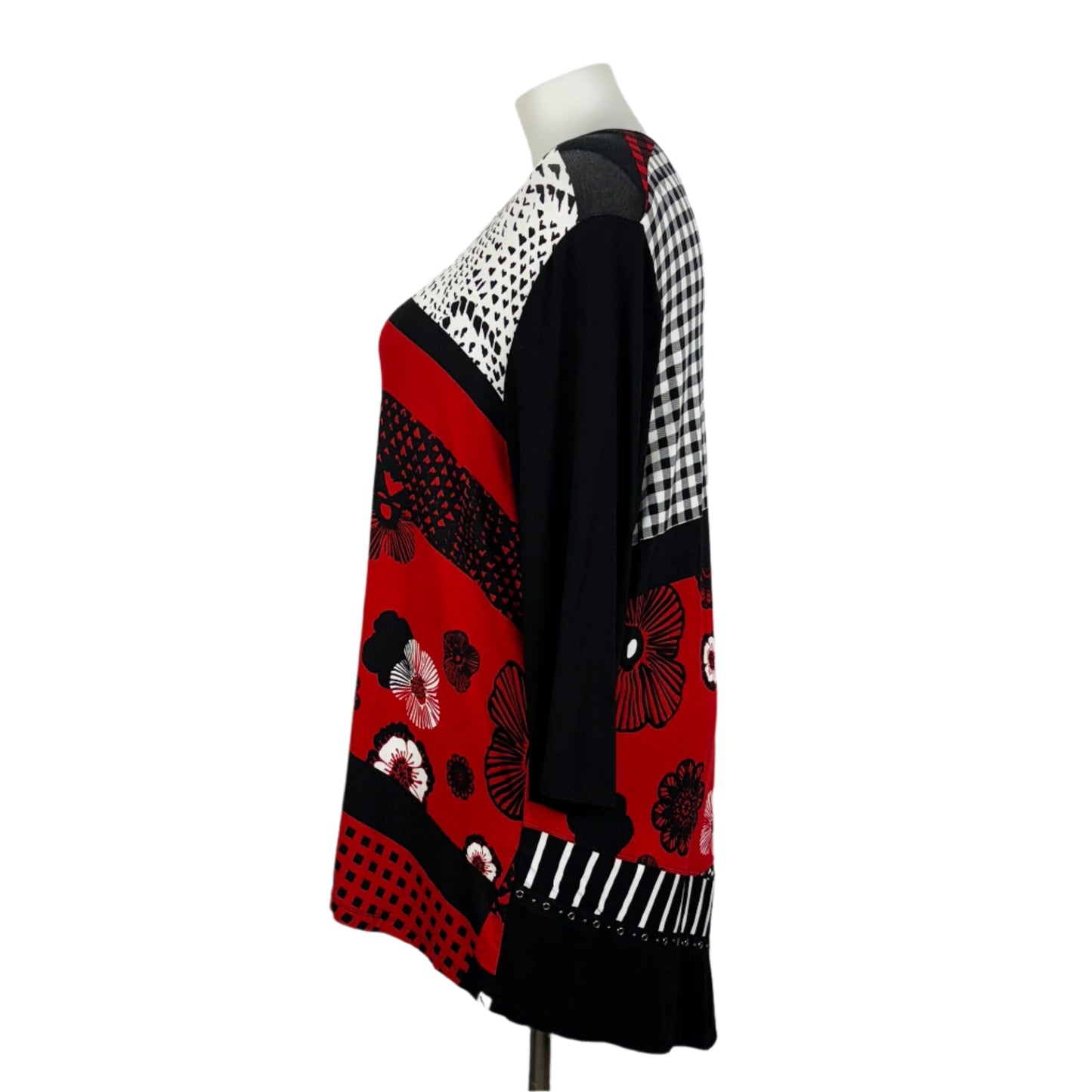Taking Shape Contrast Print Tunic Size 24