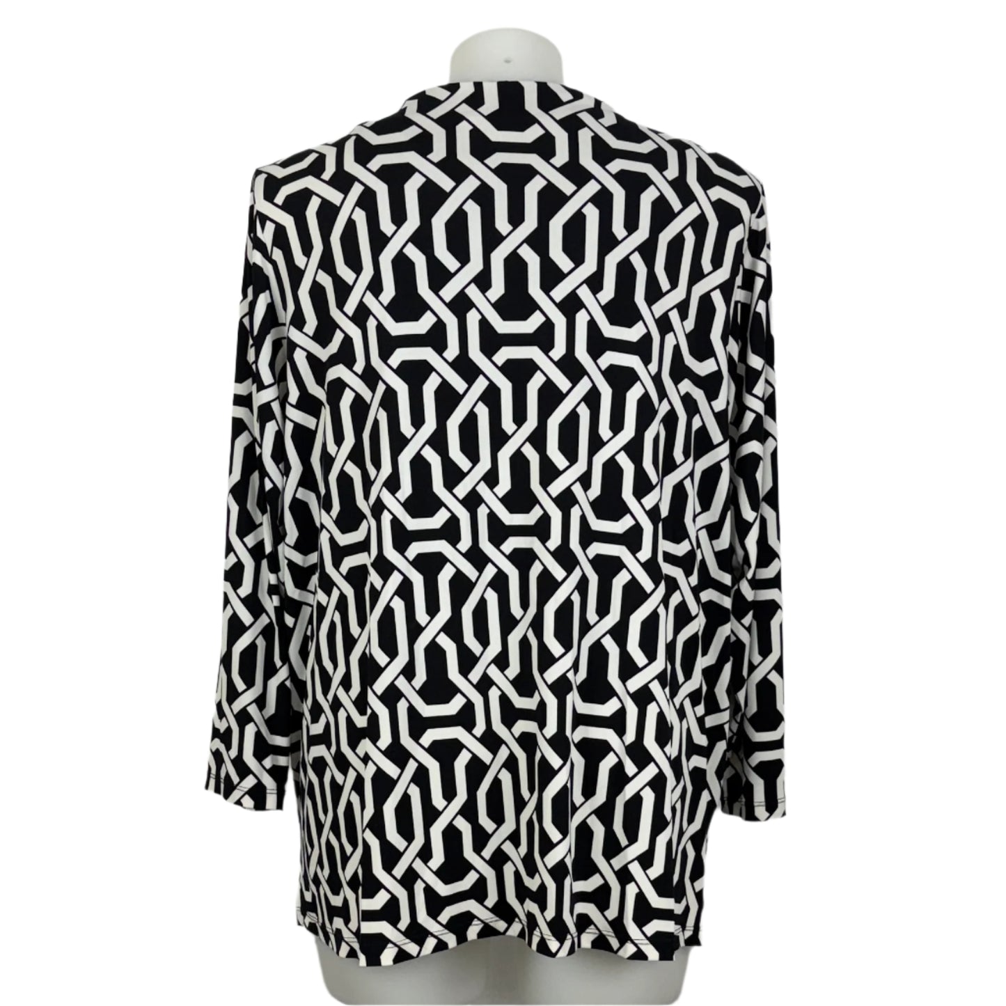 My Size Chain-link Print Top with Beaded Neckline Size 20