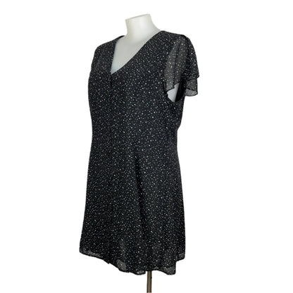 Atmos Here Mono Spotted Button-Through Dress Size 22