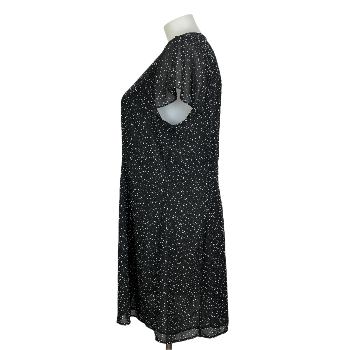 Atmos Here Mono Spotted Button-Through Dress Size 22