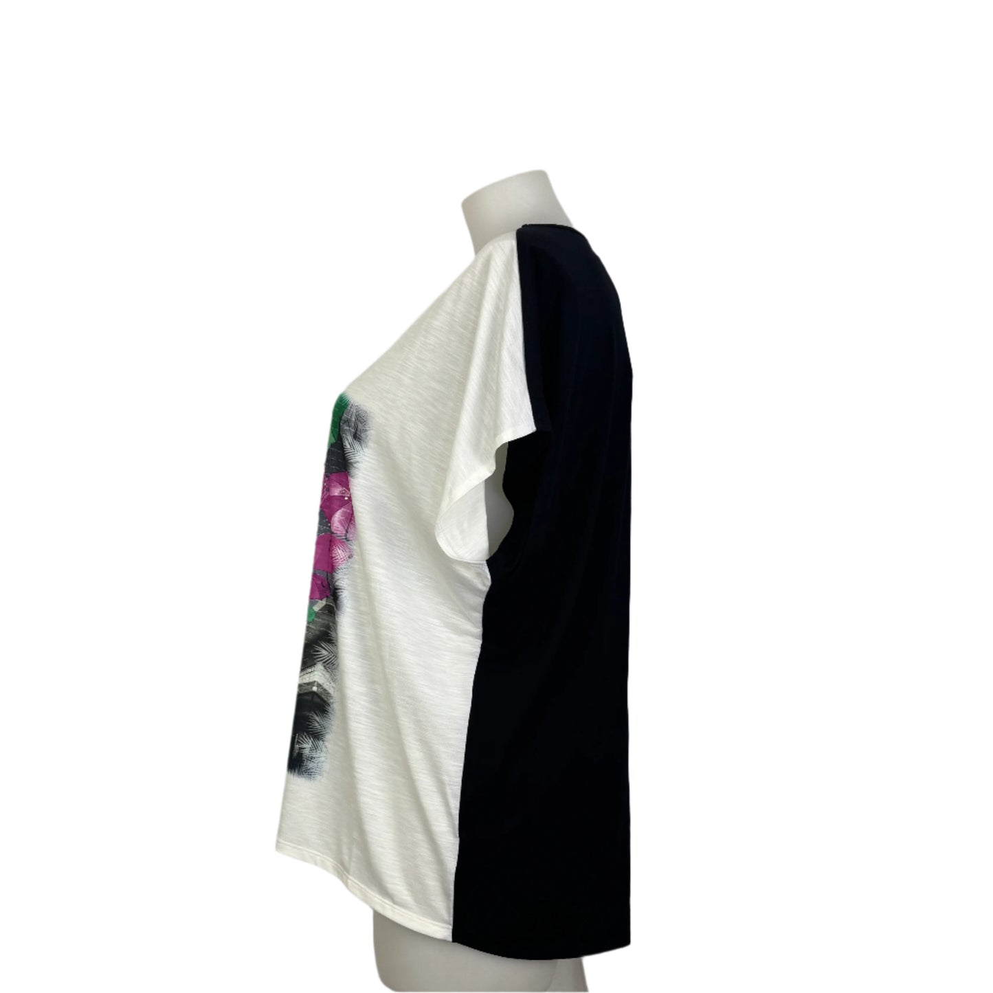 Style & Co Embellished Umbrella Print Hi-Lo Top Size 18