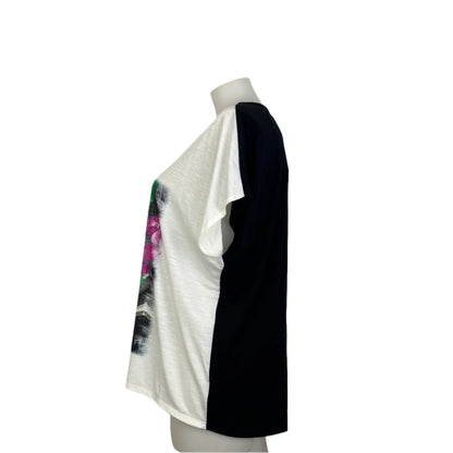 Style & Co Embellished Umbrella Print Hi-Lo Top Size 18