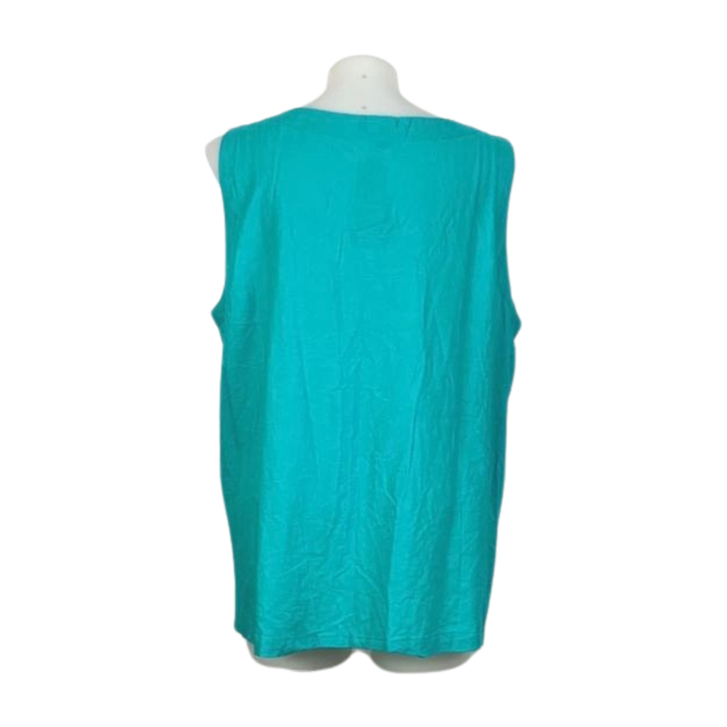 Beme Teal Linen Blend Tank Size 22 Brand New